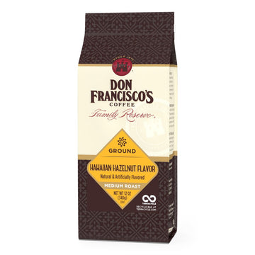Don Francisco's Hawaiian Hazelnut Flavored Ground Coffee (12 oz Bag)