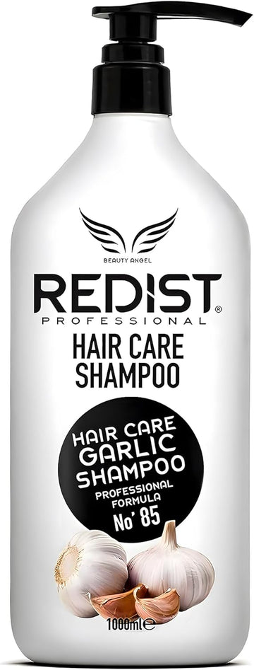 Redist Garlic Hair Shampoo 1000Ml | Prevents Hair Loss, Strengthens And Nourishes Hair | For Fragile Dry Damaged Hair | Natural Ingredients | Floral Scent | For Men And Women Shampoo