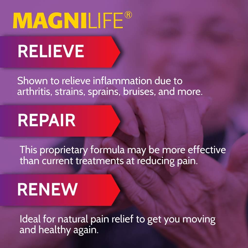 MagniLife Pain & Inflammation Relief Foam, Natural Muscle, Joint, and Arthritis Pain Relief - 4oz : Health & Household