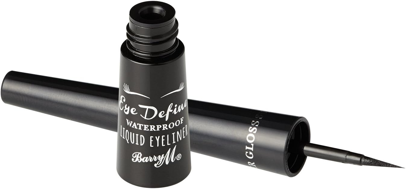 Barry M Cosmetics Eye Define Longlasting Liquid Eyeliner, Super Gloss Black