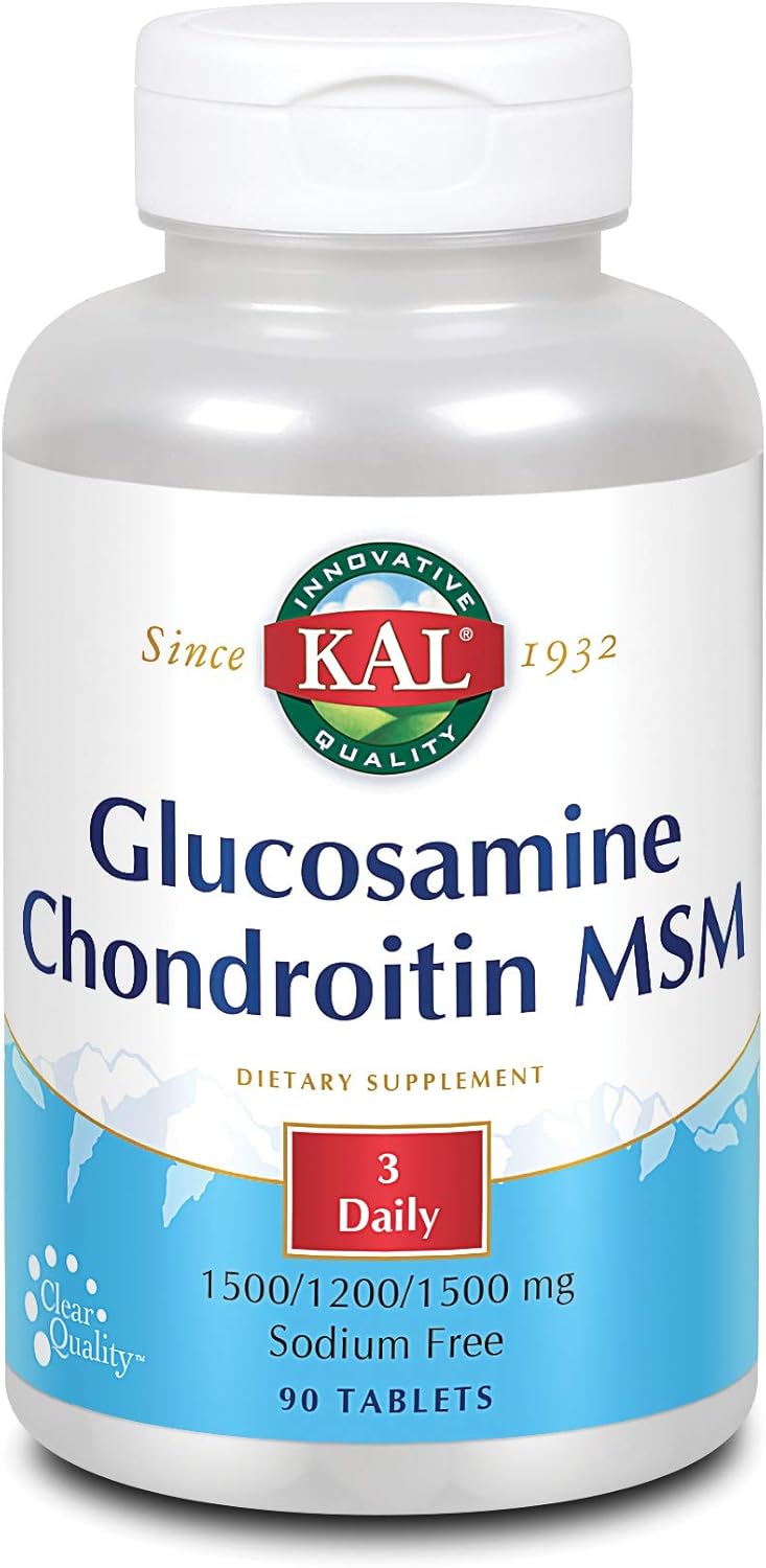 KAL Glucosamine Chondroitin Msm Tablets, 90 Count