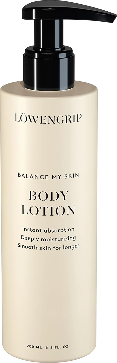 Löwengrip Balance My Skin Body Lotion - Shea Nut. Quick & Fast Absorption. Intense Hydration & Nourishment. Sweden'S Fastest Growing Beauty Brand. All Skin Types + Sensitive Skin - 200 Ml : Beauty & Personal Care
