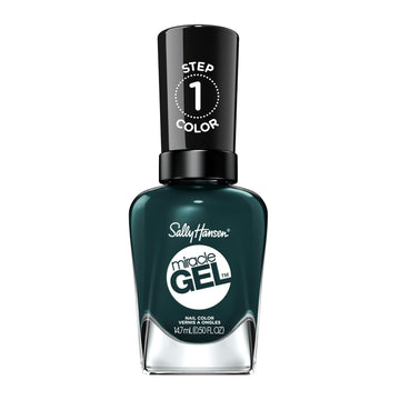 Sally Hansen Miracle Gel™, Jealous Boyfriend, Long Lasting, Gel-Like Formula, No Uv Lamp Needed, Green Nail Polish