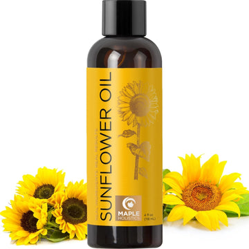 Sunflower Oil For Hair Skin And Nails - Anti Aging Skin Care With Vitamin E Oil For Skin And Hair Care - Pure Sunflower Oil Skin Moisturizer For Dry Skin And Carrier Oil For Essential Oils Mixing