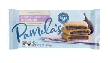 Pamela's Products Gluten Free Figgies & Jammies Cookies, Mission Fig, 9 Ounce (Pack of 6)