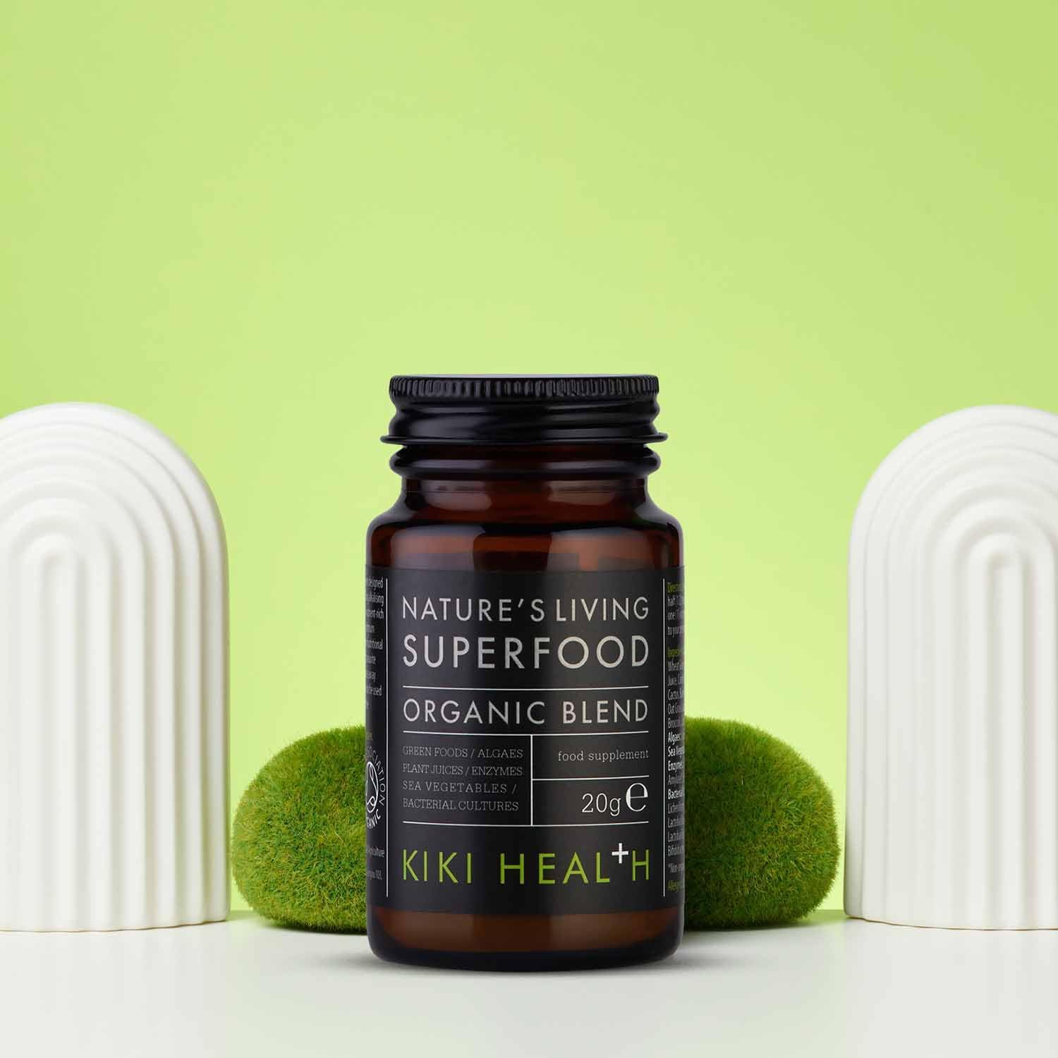 KIKI Health Nature's Living Superfood 20g - Immune System Support - Blend of Raw Green Foods & Plant Juices - Contains 36 Alkalising Ingredients - Gluten Free - Suitable for Vegetarians & Vegans : Amazon.co.uk: Beauty