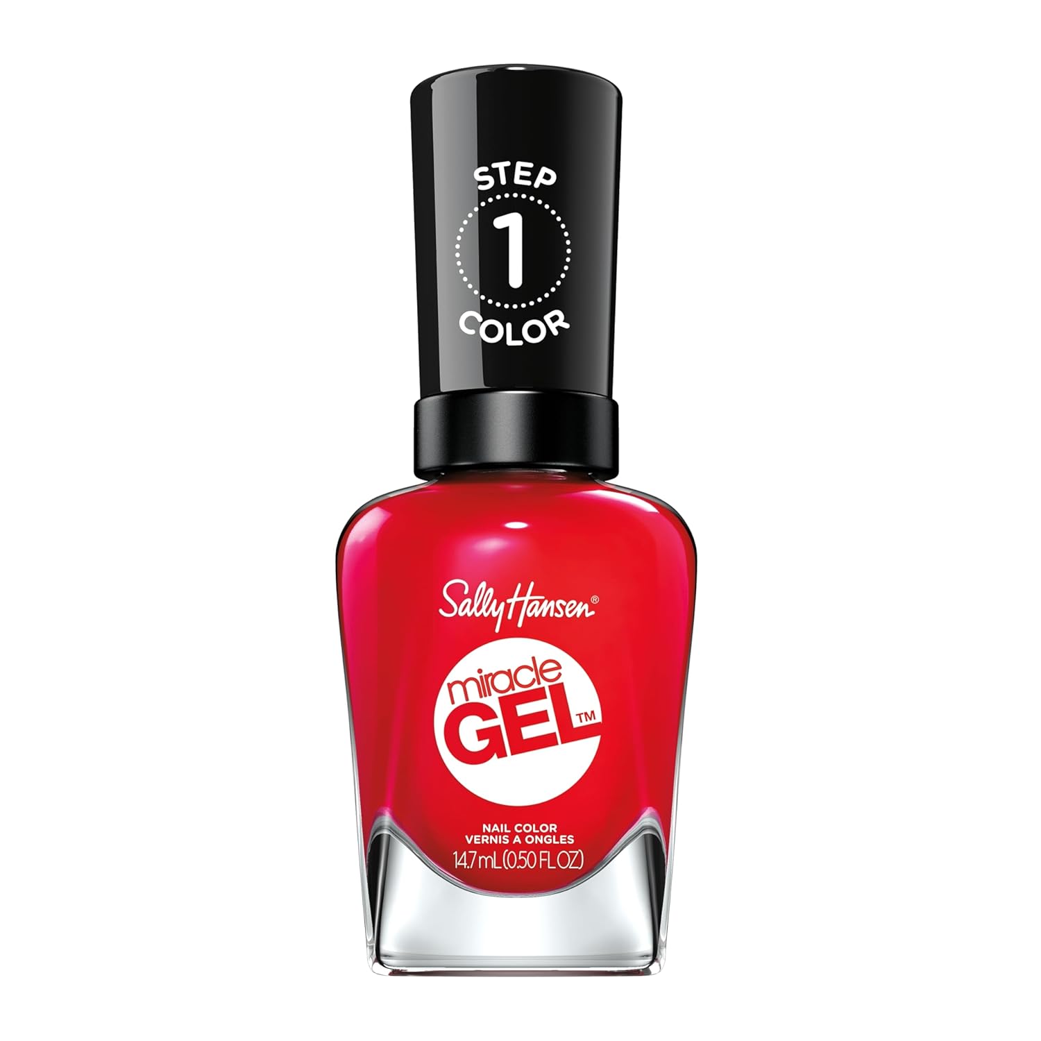 Sally Hansen Miracle Gel™, Red Eye, Long Lasting, Gel-Like Formula, No Uv Lamp Needed, Red Nail Polish