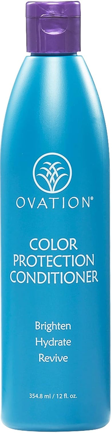 Ovation Hair Color Protection Conditioner - Hair Conditioner For Colored Hair - 12 Oz - Brightens And Hydrates Color-Treated Hair - With Quinoa, Aloe Vera, Argan Oil - No Parabens And Sulfates