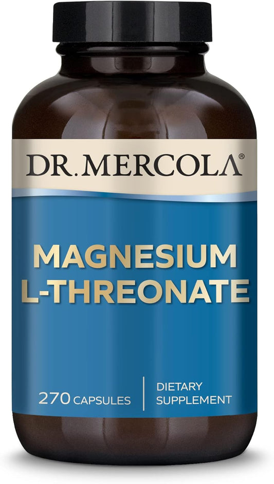 Dr. Mercola Magnesium L-Threonate & Calcium With D3 & K2, 90 Servings, Dietary Supplement, Bone Health, Non-Gmo