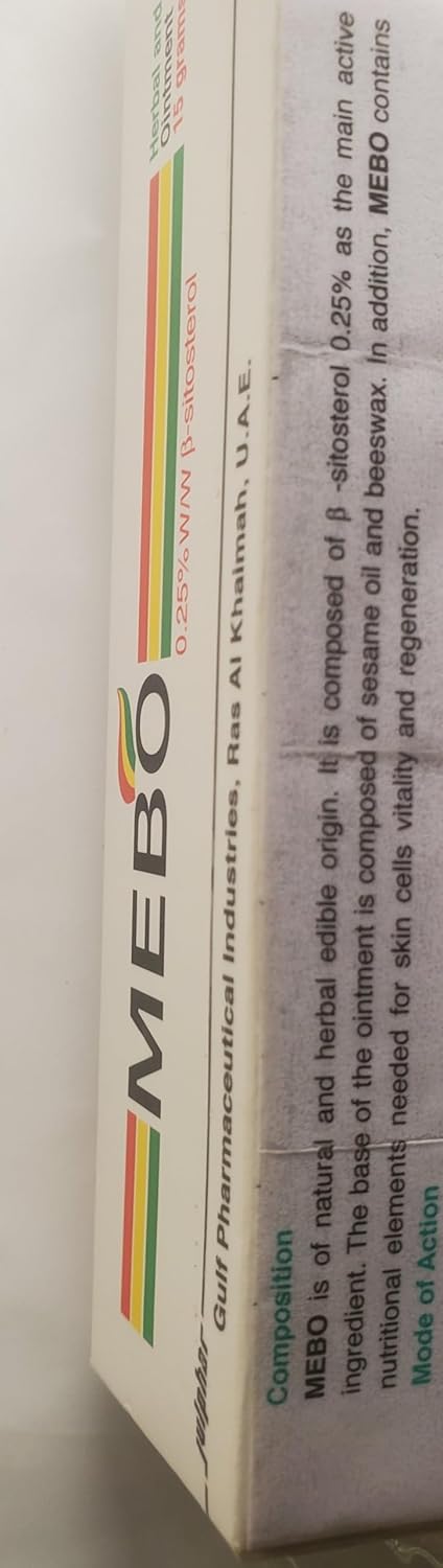 Mebo Burn Cream Skin Ointment Wound & Scar Care (1 Tube = 30 Grams) : Health & Household