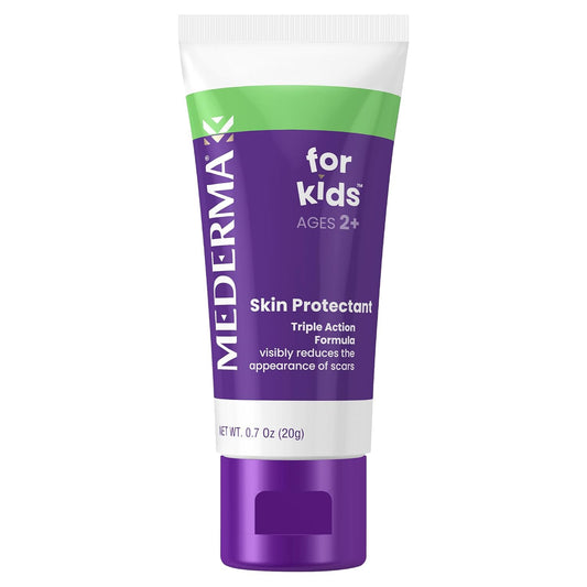 Mederma Scar Gel For Kids; Reduces The Appearance Of Old And New Scars From Cuts, Burns, Surgery; Goes On Purple And Rubs In Clear; Grape Scented; Ages 2+, 0.70 Oz