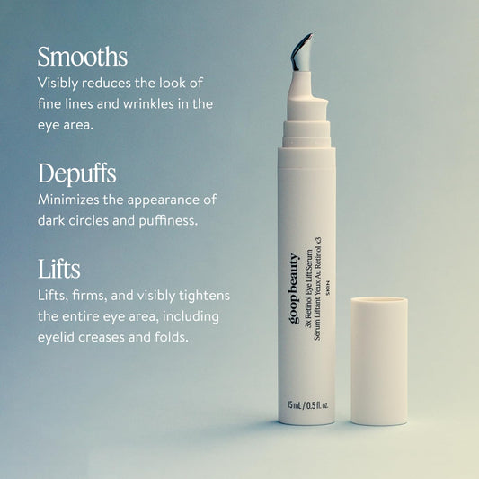Goop Beauty 3X Retinol Eye Lift Serum | Fine Lines And Wrinkles Treatment | 0.5 Fl Oz