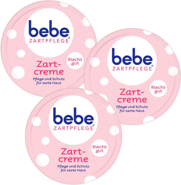 3 x 150 ml Bebe Soft Care Cream Care and Protection for Delicate Skin Pleasant Fragrance (Pack of 3)