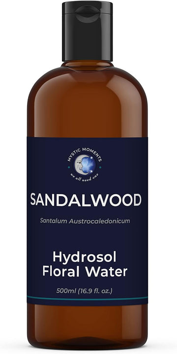 Mystic Moments | Sandalwood Natural Hydrosol Floral Water 500ml | Perfect for Skin, Face, Body & Homemade Beauty Products Vegan GMO Free