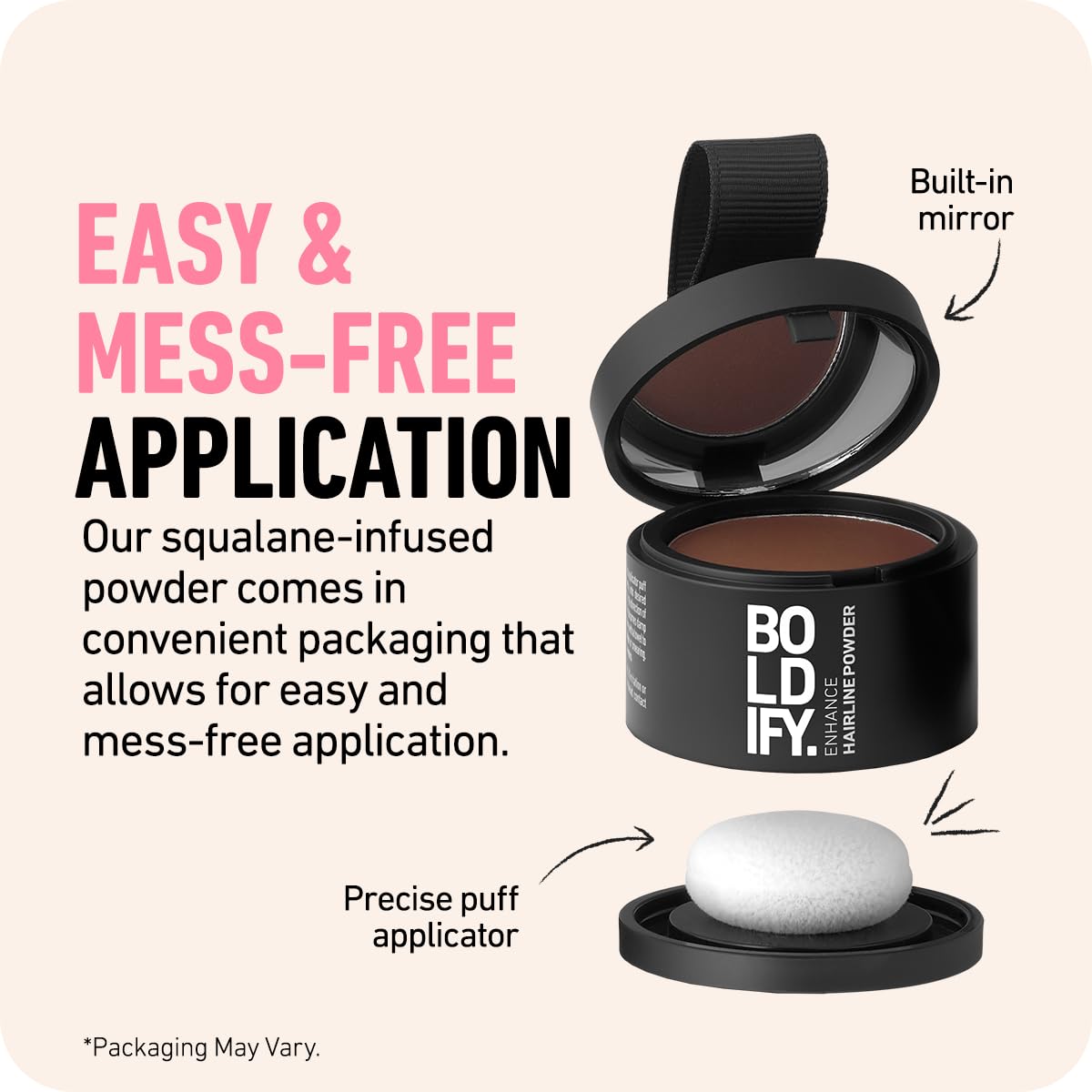 Hairline Powder (Black) + Hair Fiber (Black): Boldify bundle that Instantly Conceals Hair Loss Hair Powder for Thinning Hair, Root Cover Up : Beauty & Personal Care