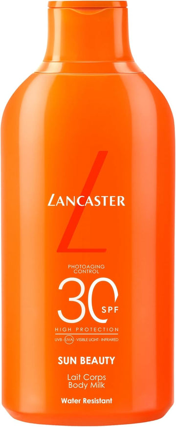 Lancaster Sun Beauty Body Milk Spf30 400Ml, Photoaging Control, Broad Spectrum Sun Protection, Lightweight Texture & Non-Greasy, Water Resistant Formula, Suitable For All Skin Types, Vegan