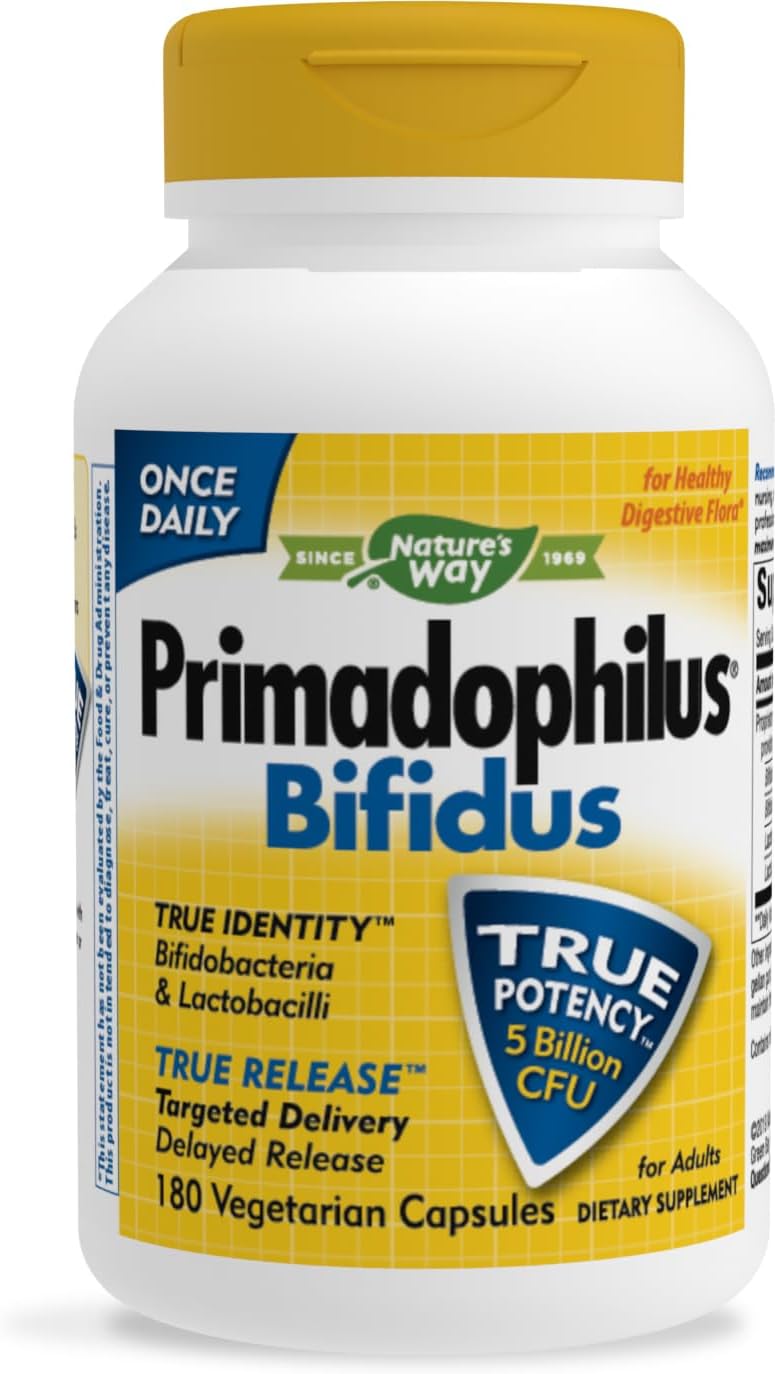 Nature's Way Primadophilus Bifidus 5 Billion 180 Capsules