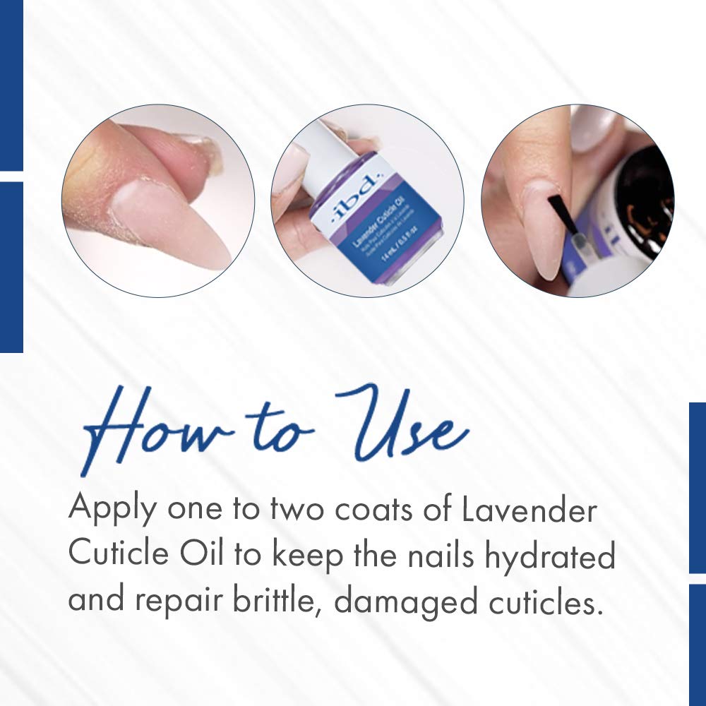 Ibd Lavender Cuticle Oil – Moisturizing Nail Oil For Growth & Strength, Repair Damaged Nails, Cuticle Softener, Lavender Scent, 0.5 Fl Oz : Cuticle Creams And Oils : Beauty & Personal Care