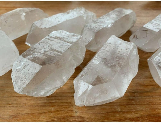 Grade A++ Extra Large Natural Clear Quartz Points, 2 to 6 Inch Quartz Crystals (1-2 oz)
