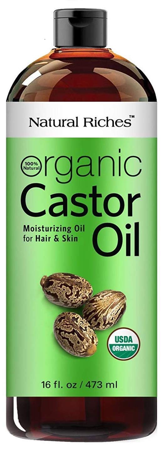 Natural Riches Castor Oil With Rosemary, 8 Fl Oz – Organic Blend For Thicker, Fuller Hair Growth – Premium Grade Hair Treatment