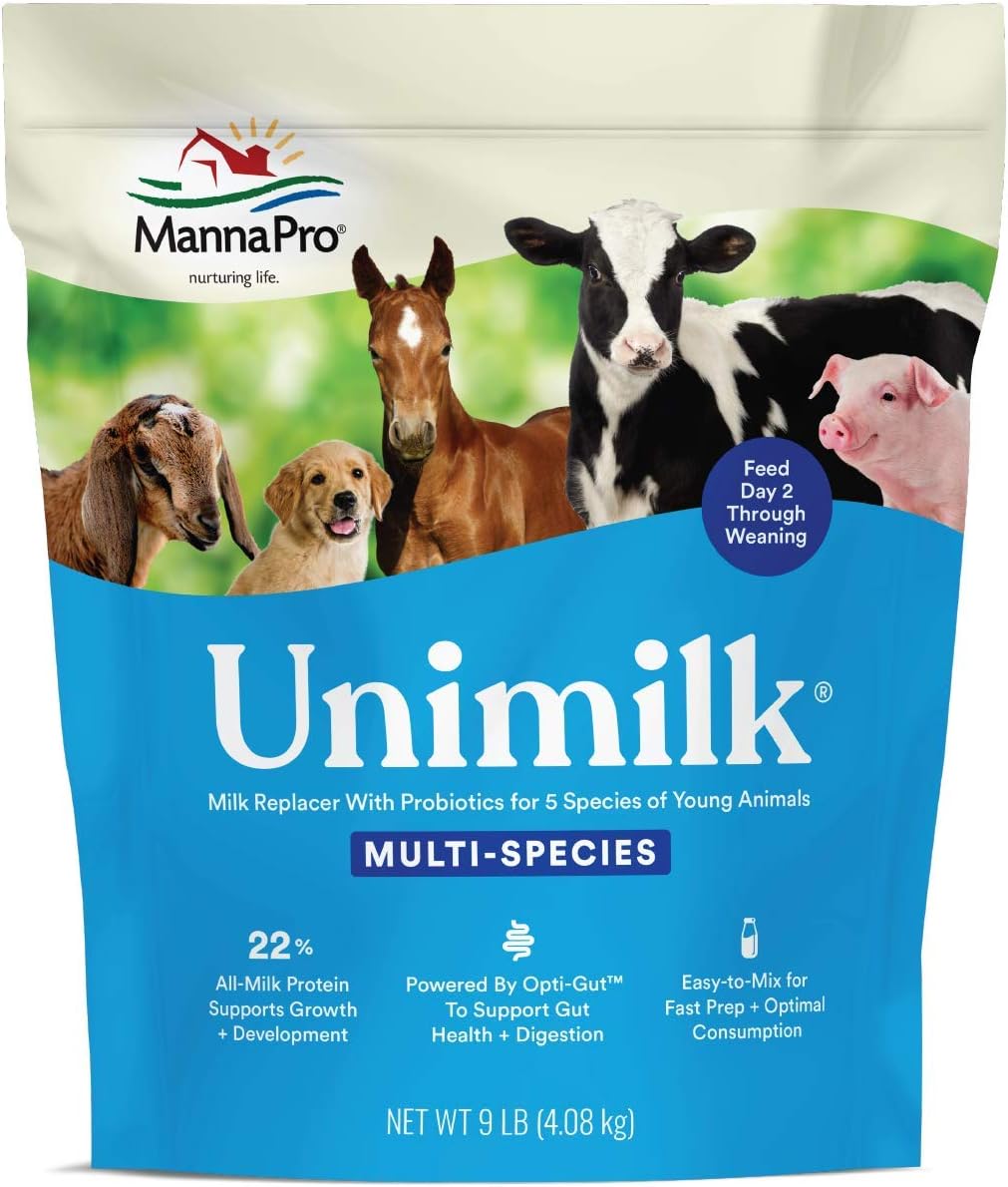 Manna Pro Unimilk Multi-Species Milk Replacer | Great For Puppies | 9 Lb