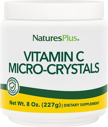 Naturesplus Vitamin C Micro-Crystals - 8 Oz, Pack Of 2 - Antioxidant - Supports Immune Health & Overall Well-Being - Vegan, Gluten Free - Approx. 90 Total Servings