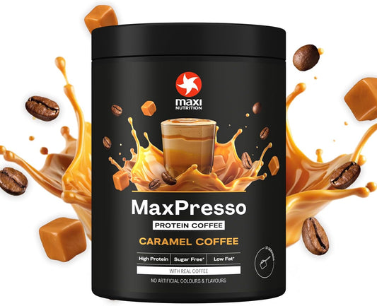 Maxinutrition Maxpresso Coffee Classic, Protein Coffee, Whey Protein Powder, 22 G Protein Per Serving, Sugar-Free & Low-Fat, Mix Warm Or Cold