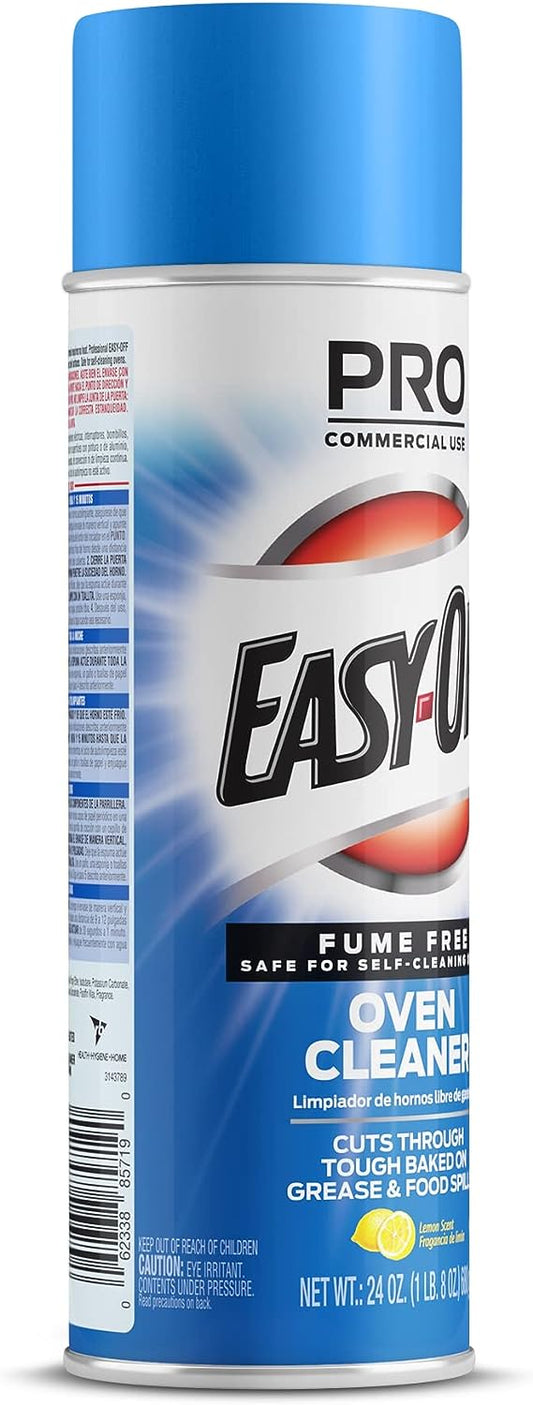 Easy-Off Fume Free Oven Cleaner Spray, Lemon, 24oz, Removes Grease