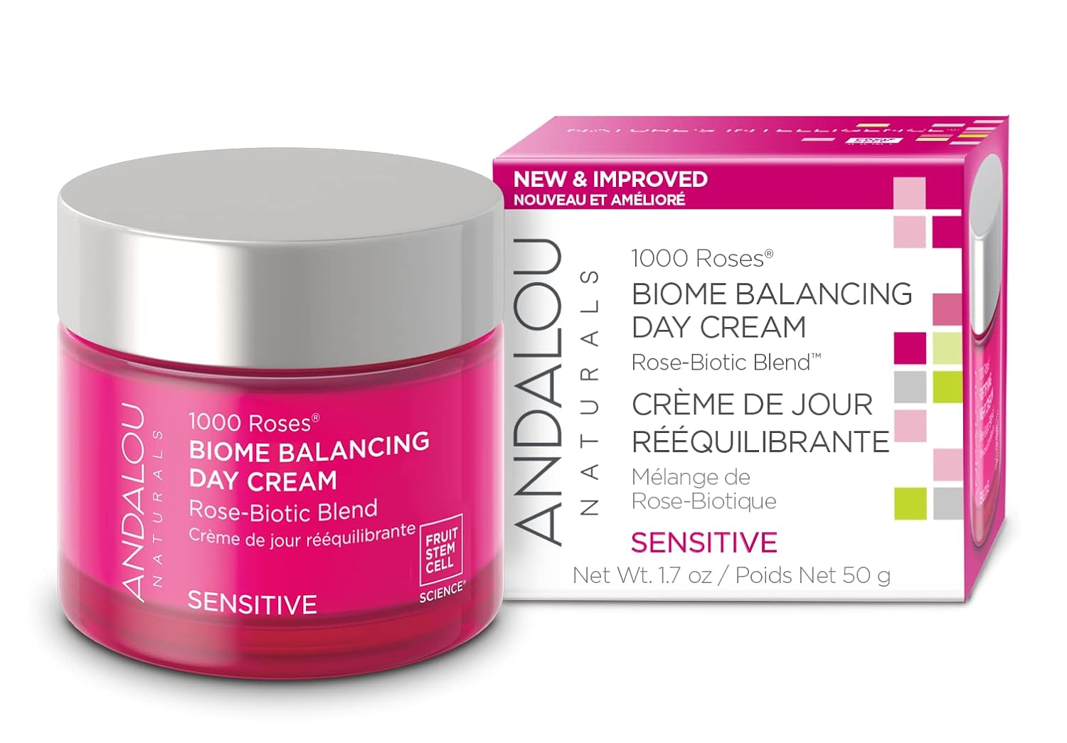 Andalou Naturals 1000 ROSES® Biome Balancing Day Cream