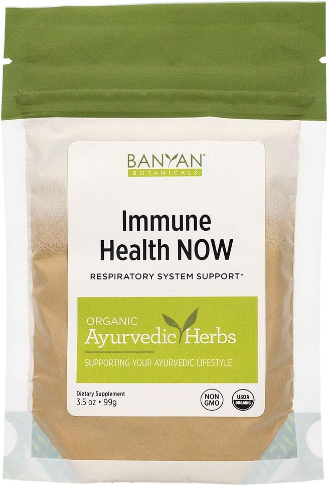 Banyan Botanicals Immune Health Now â€“ Organic Herbal Immune Booster - Powdered Mix of Herbs for Lungs, Respiratory & Immune System Support* â€“ 3.5 â€“ Non GMO Sustainably Sourced Vegan