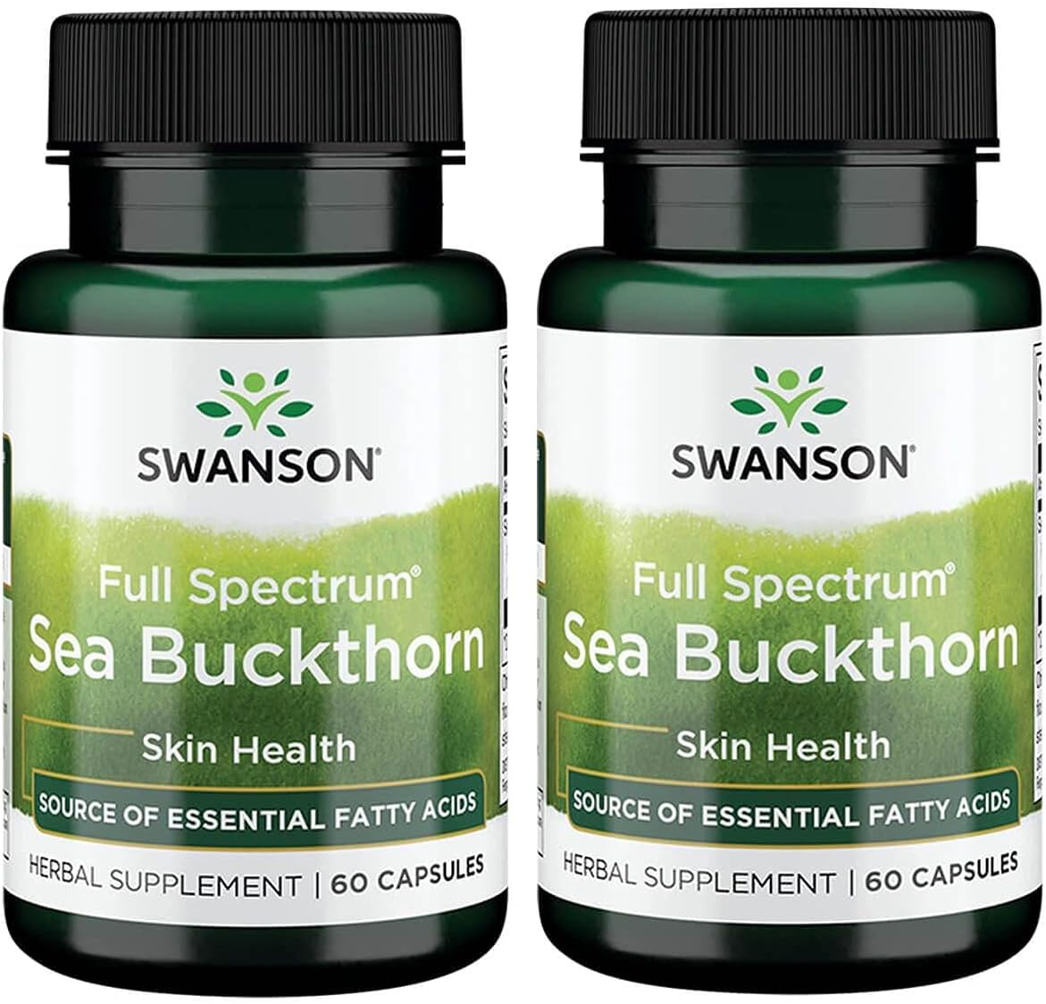 Swanson Full Spectrum Sea Buckthorn 400 Milligrams 60 Capsules (2 Pack)