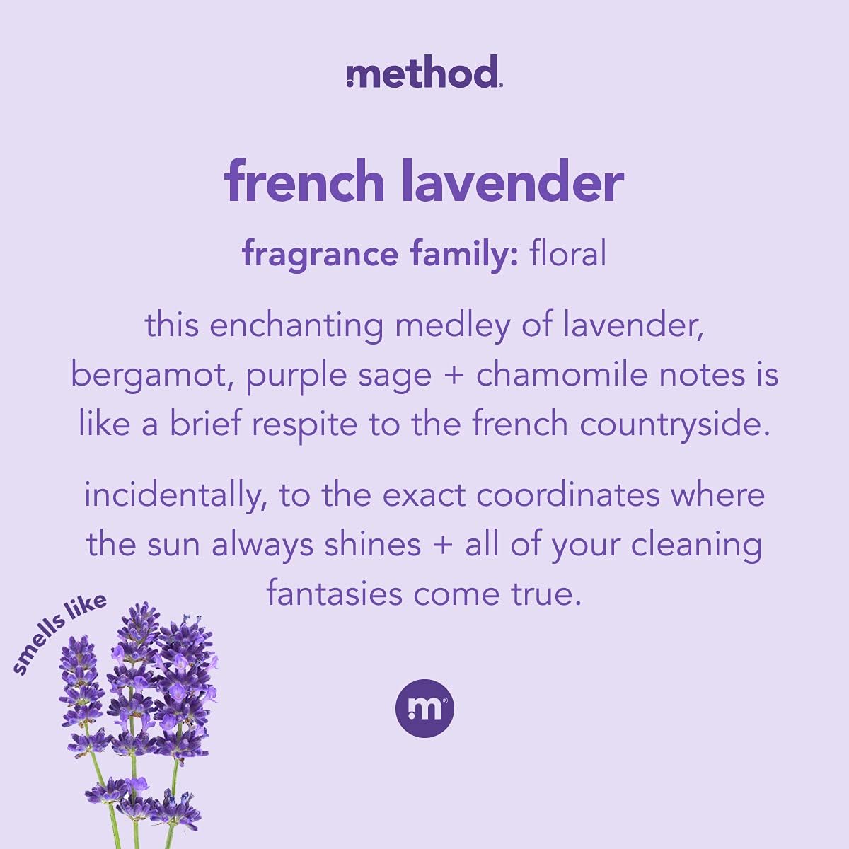 Method Foaming Hand Soap, French Lavender, Biodegradable Formula, 10 Fl Oz (Pack of 1) : Beauty & Personal Care