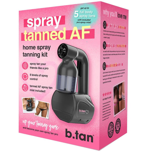b.tan Spray Tan Kit | At Home Spray Tanning Kit, Includes Spray Tan Machine, Tanning Applicator Mitt, 8 Fl Oz Solution Mist