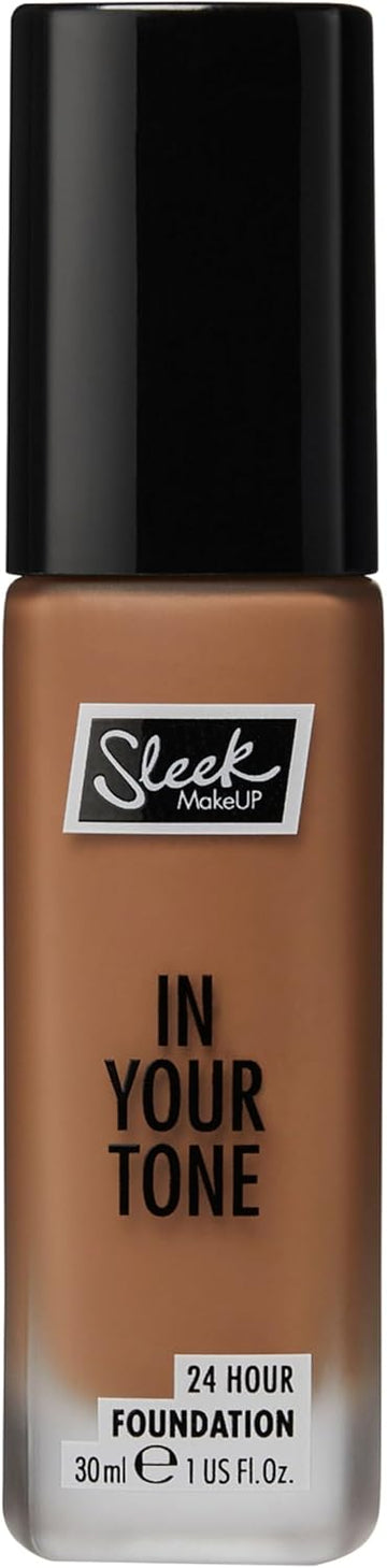 Sleek Makeup In Your Tone 24 Hour Foundation, Medium Buildable Coverage In 30 Shades, Semi-Matte Flawless Finish, 9N, 30Ml