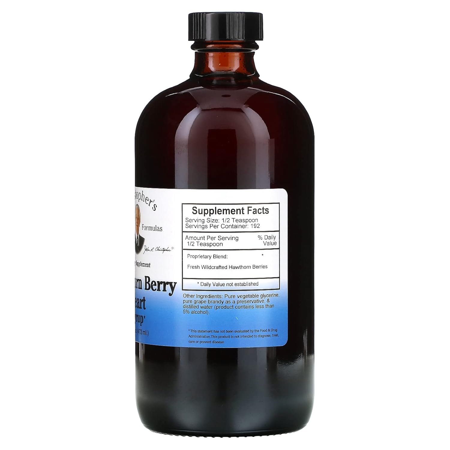 Christopher's Original Formulas Nourish Hawthorn Berry Heart Syrup 1