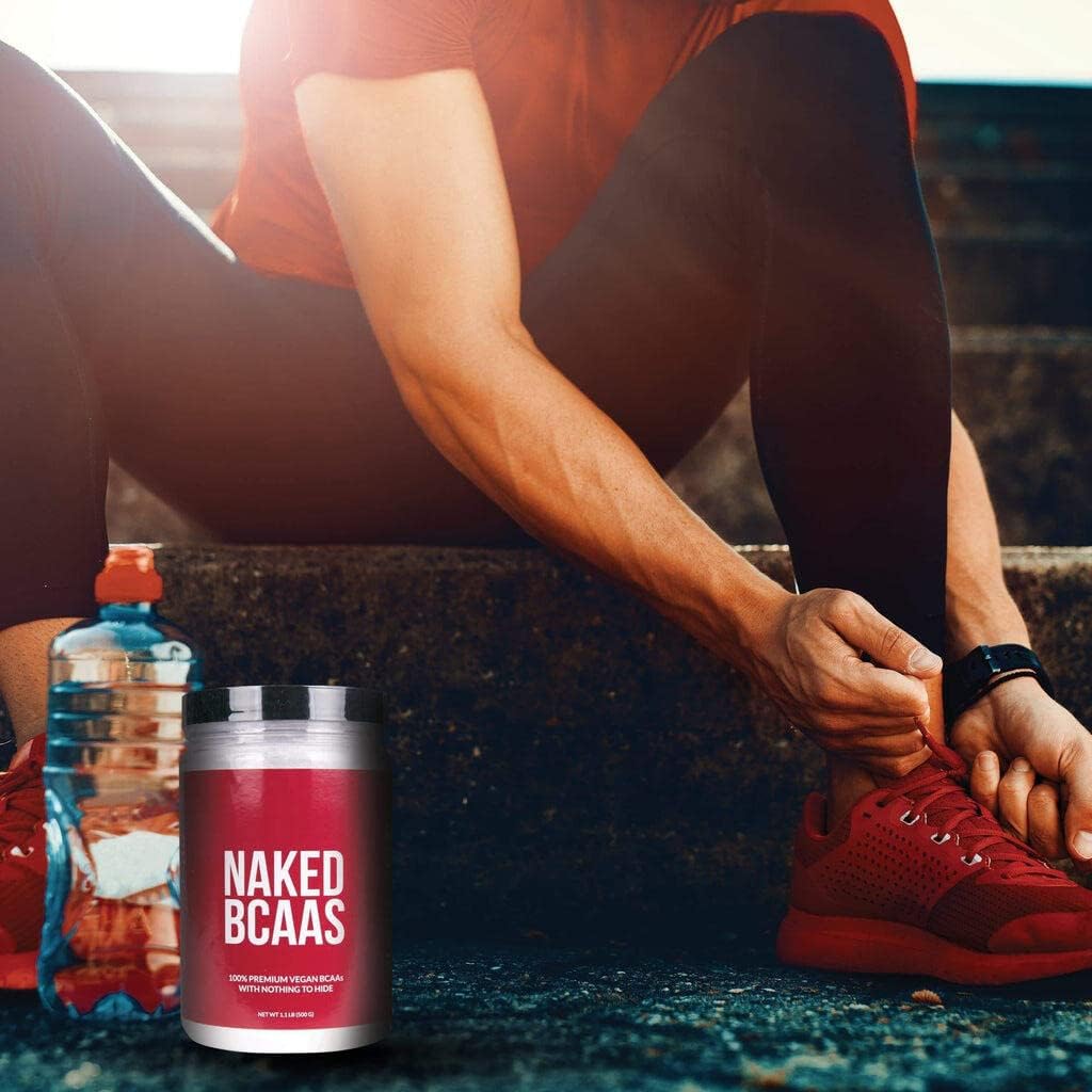 NAKED BCAAs Amino Acids Powder, Only 1 Ingredient, Pure 2:1:1 Formula, Vegan Unflavored Branched Chain Amino Acids, Instantized All Natural BCAA Supplement - 500 Grams, 100 Servings : Health & Household