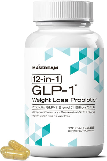 Glp-1 Probiotic Weight Loss Support Supplement - Women Men Glp1 Booster With Berberine - Natural Glp 1 Support Appetite Suppressant Hunger Control Metabolism Fat Burn & Gut Health
