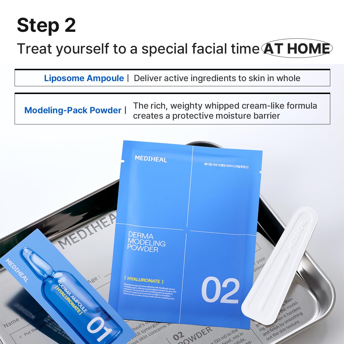 Mediheal Derma Modeling Pack (Hyaluronate) - Deep Hydrating For Moist Skin - Easy DIY Home Spa Kits, Hydrating Icy Jelly Mask For Skin Refreshment : Beauty & Personal Care