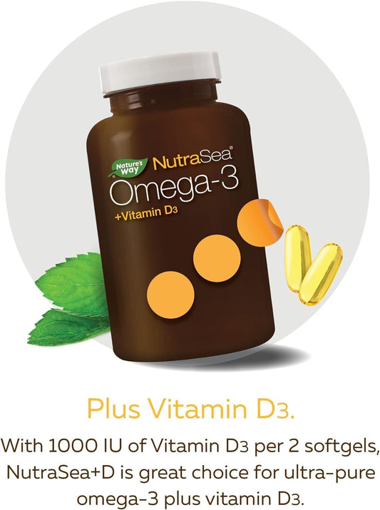 Nutra Sea Omega-3 Plus Vitamin D Capsules, 240 Ct