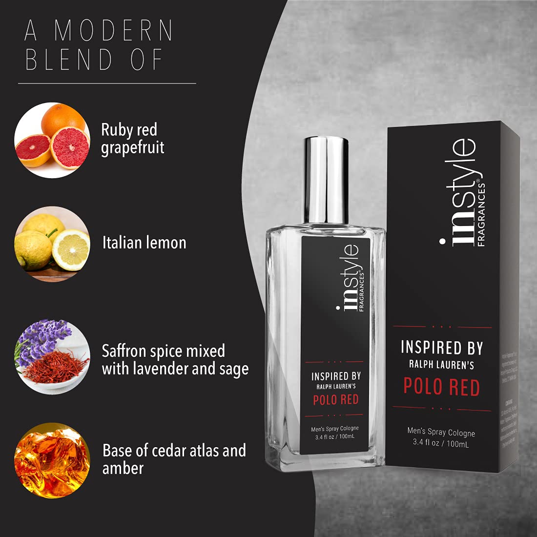 Instyle Fragrances, Inspired By Ralph Lauren'S Polo Red, Eau De Toilette, Cologne For Men, Vegan, Paraben Free, Phthalate Free, Never Tested On Animals, 3.4 Fluid Ounces : Beauty & Personal Care