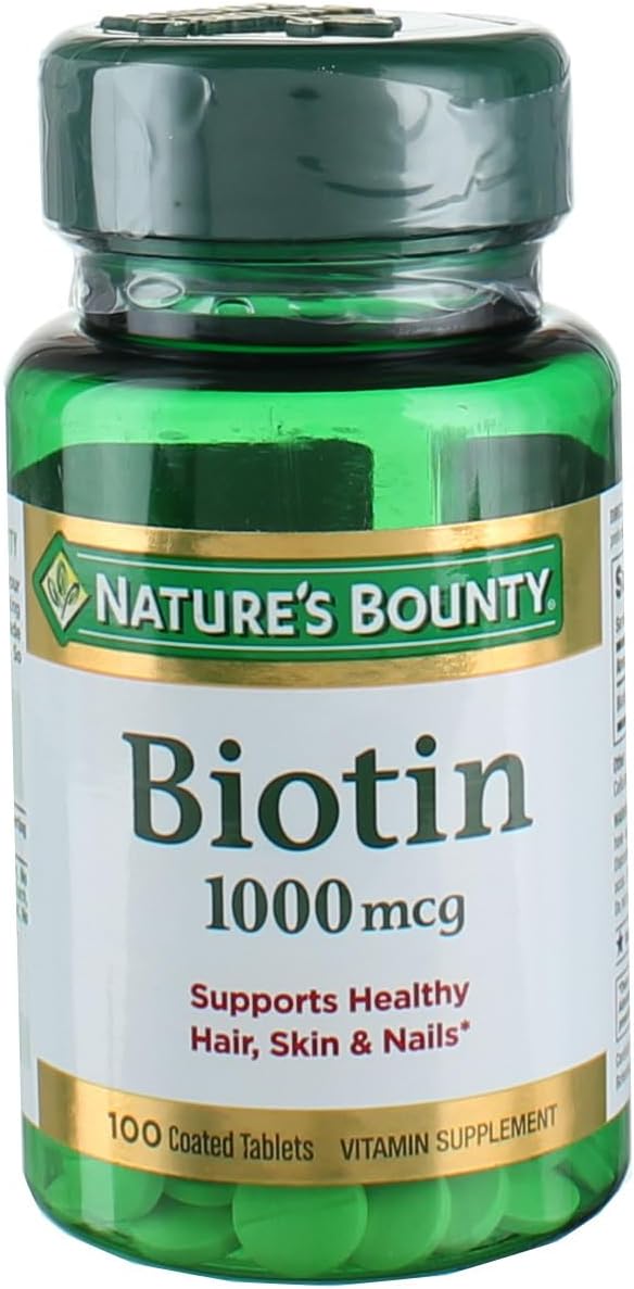 Nature'S Bounty Energy Health Biotin Coated Tablets, 1000 Mcg, 100 Ct (1 Pack)