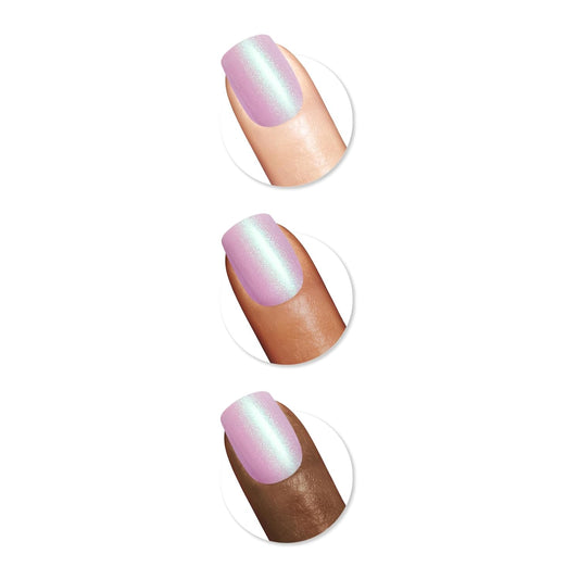 Sally Hansen Salon Effects® Perfect Manicure, Affairy To Remember, Square Shaped, Non-Damaging Adhesive Tabs, File, And Alcohol Pad Included