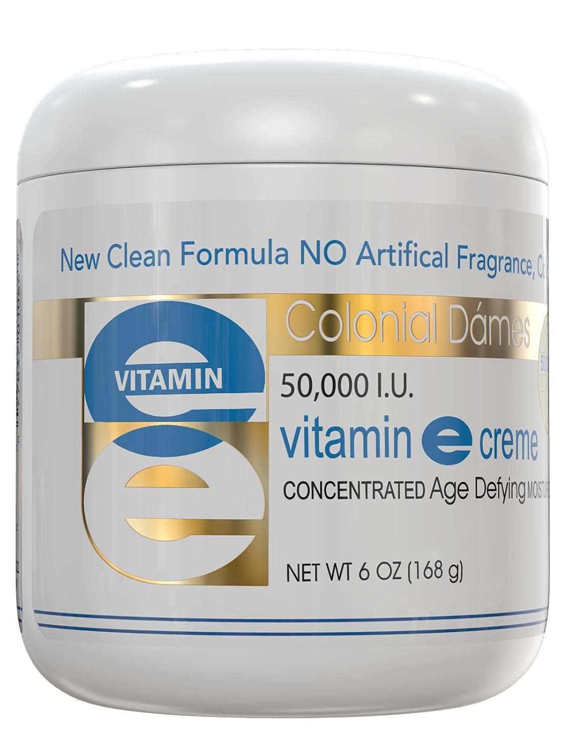 Colonial Dames High Potency 50,000 Iu Vitamin E Moisturizer For Hydrating & Moisturizing Chapped Dry Skin & Fine Lines