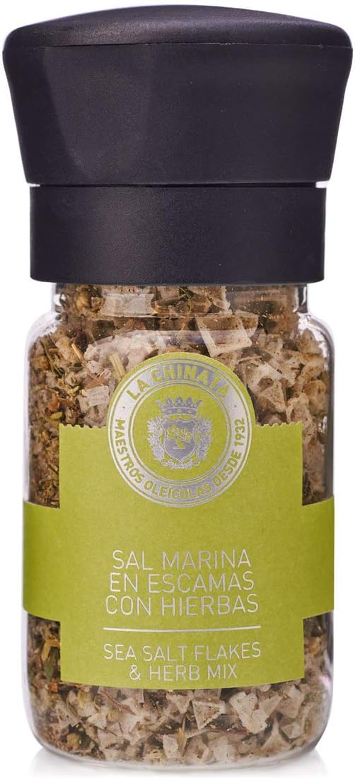 Sea Salt In Scales With Herbs (Grinder) - La Chinata (35 G)