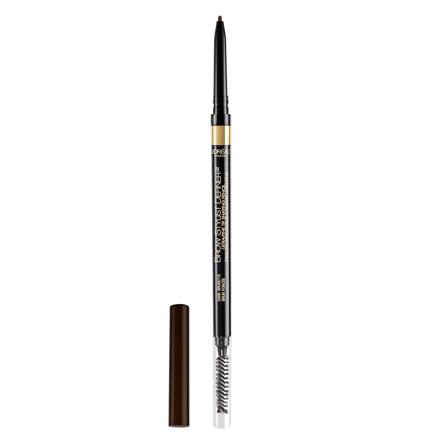 L'Oreal Paris Makeup Brow Stylist Definer Waterproof Eyebrow Pencil, Ultra-Fine Mechanical Pencil, Draws Tiny Brow Hairs And Fills In Sparse Areas And Gaps, Dark Brunette, 0.003 Ounce (Pack Of 1)