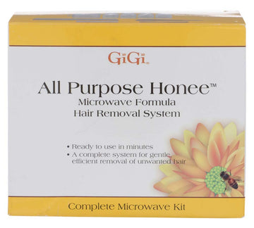 Gigi All Purpose Honee Microwave Kit For Hair Waxing/Hair Removal – Complete Hair Removal System