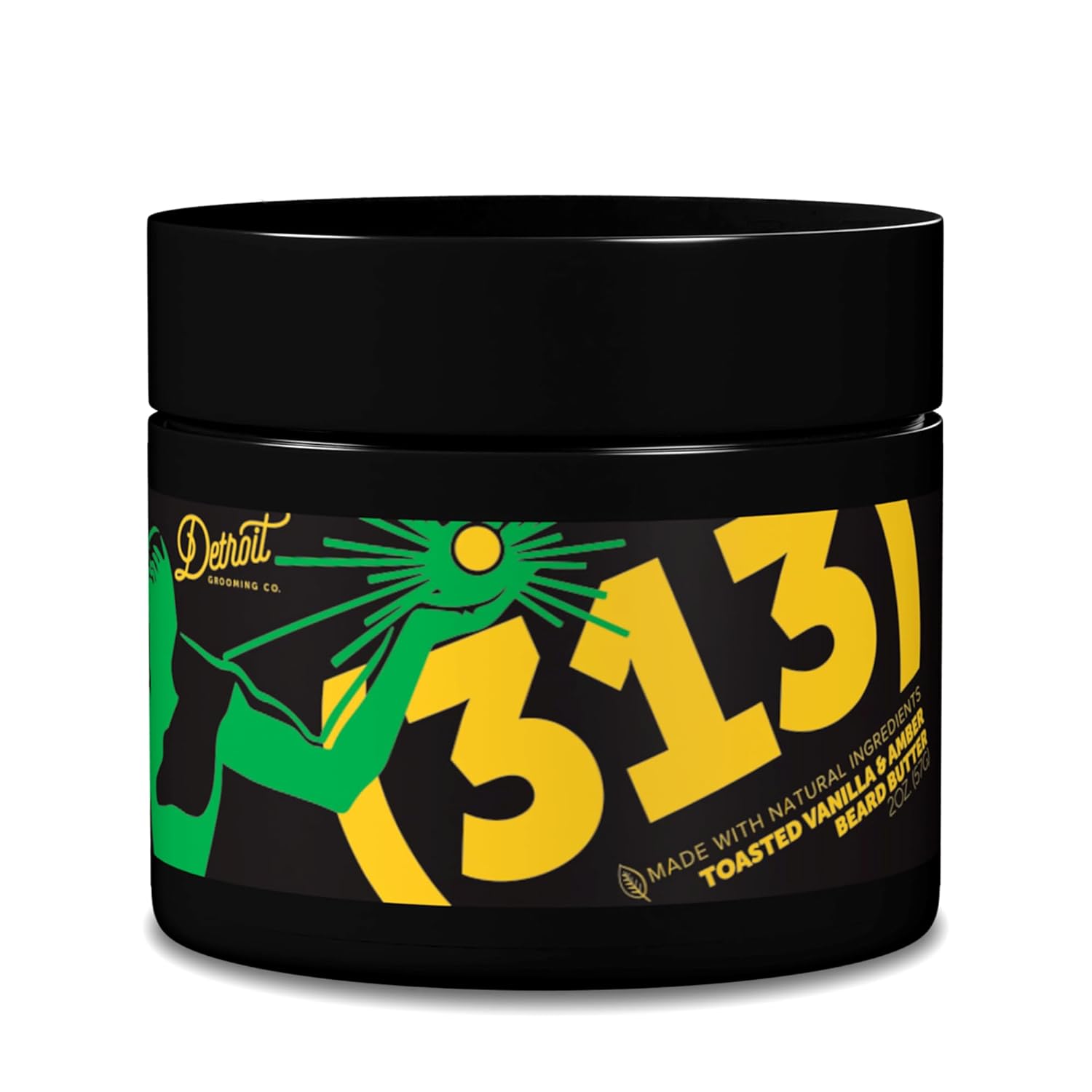 Detroit Grooming Co. Beard Butter For Men | Softens, Thickens & Hydrates With Safflower Oil & Shea Butter | 313 Scent, 4Oz