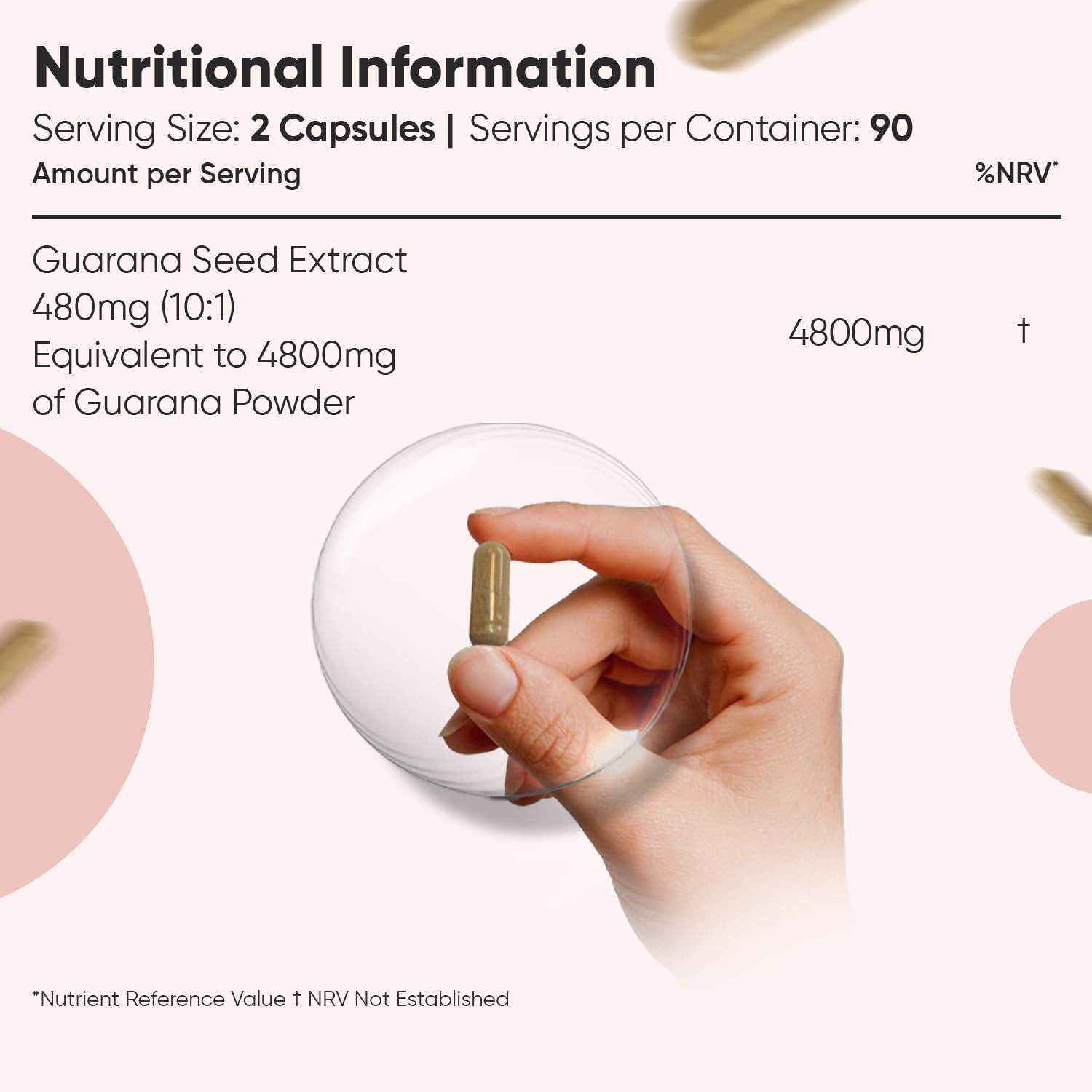 Caffeine Supplement with No Jitter - 4X More Caffeine Than Coffee - 180 Guarana Capsules (3 Months Supply) - Vegan Pills with No After Effects - Guarana Tablets Alternative : Amazon.co.uk: Health & Personal Care