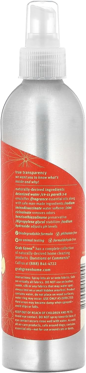 Grab Green Room and Fabric Freshener, Red Pear with Magnolia, 7 Ounce : Health & Household