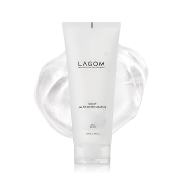 Lagom Cellup Gel To Water Cleanser | No Foam Transparent Formula, Jelly Texture, Morning Cleanser, Hydrating Daily Face Wash 5.74 Fl Oz